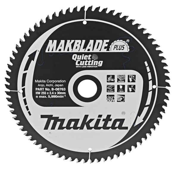 Makita B-08763 pilový kotouč 255x30 72 Z