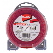 Makita E-01828 struna nylonová 2,7mm, červená, 15m, speciální pro aku stroje