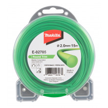 Makita E-02705 struna nylonová 2,0mm, 15m, zelená, kulatá