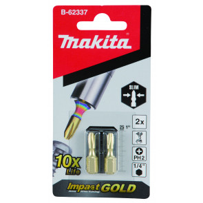 Makita B-62337 Impact GOLD super slim torsní bit PH2-25mm 2pcs