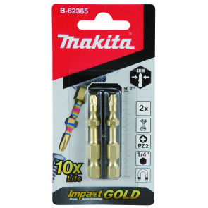 Makita B-62365 Impact GOLD super slim torsní bit PZ2-50mm 2pcs