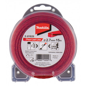 Makita E-01828 struna nylonová 2,7mm, červená, 15m, speciální pro aku stroje